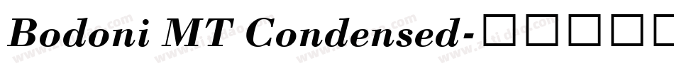 Bodoni MT Condensed字体转换